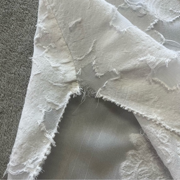 Aritzia Wilfred White Sèvres Floral Sleeveless Tunic Top Blouse - Picture 12 of 12